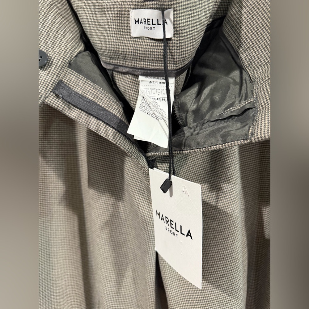 MARELLA Sport Houndstooth Pants soft and lightweight Size 10 - Picture 8 of 9